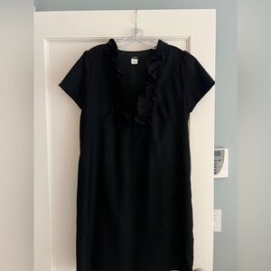 J. Crew Black Dress Ruffle Collar 12